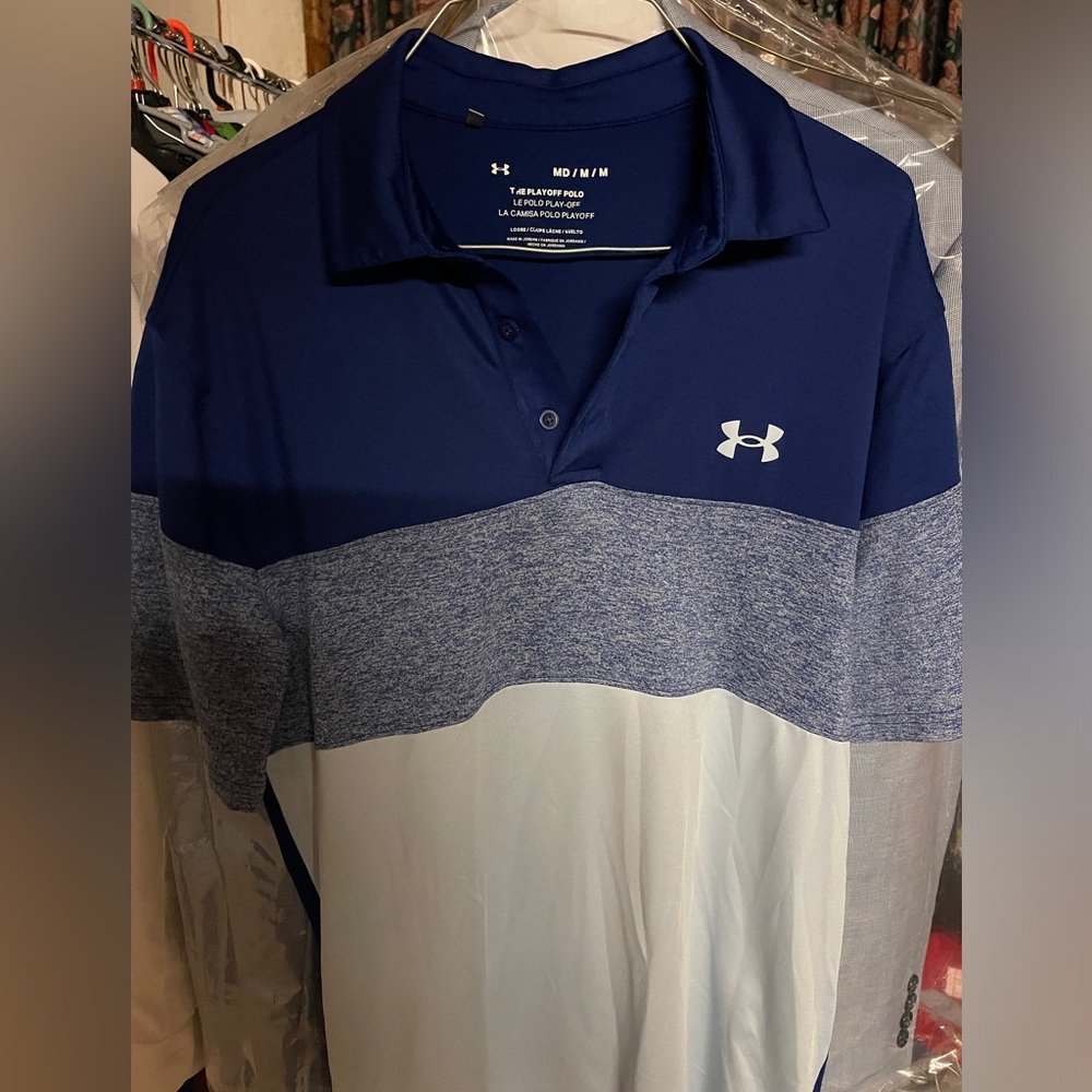 Very nice under Armour polo!!! Practically brand new!